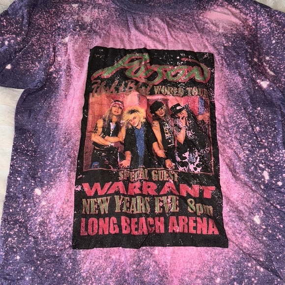 Tops - Poison concert tee , small shirt
